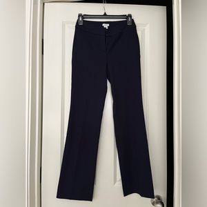 J.Crew mid-rise navy flare dress pant